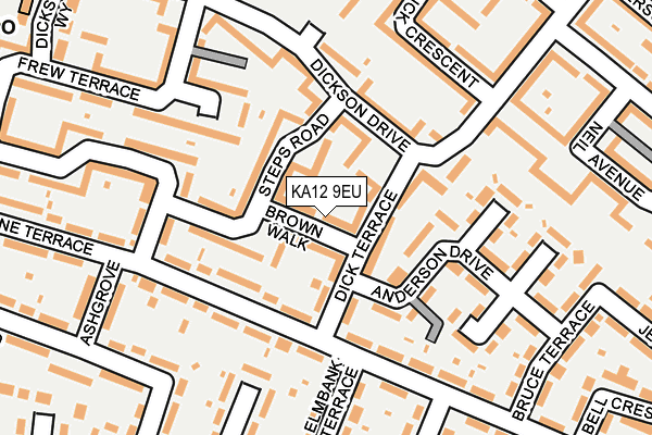 KA12 9EU map - OS OpenMap – Local (Ordnance Survey)