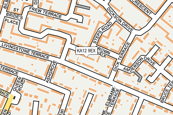 KA12 9EX map - OS OpenMap – Local (Ordnance Survey)