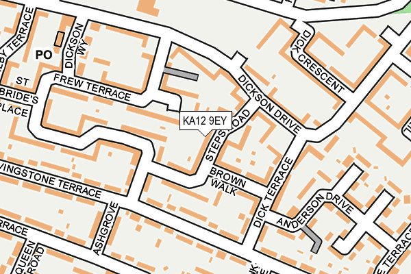 KA12 9EY map - OS OpenMap – Local (Ordnance Survey)