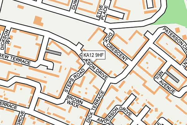 KA12 9HF map - OS OpenMap – Local (Ordnance Survey)