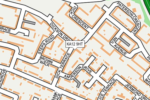 KA12 9HT map - OS OpenMap – Local (Ordnance Survey)
