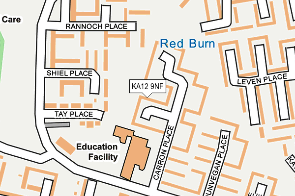 KA12 9NF map - OS OpenMap – Local (Ordnance Survey)
