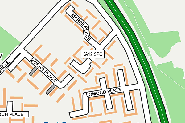 KA12 9PQ map - OS OpenMap – Local (Ordnance Survey)