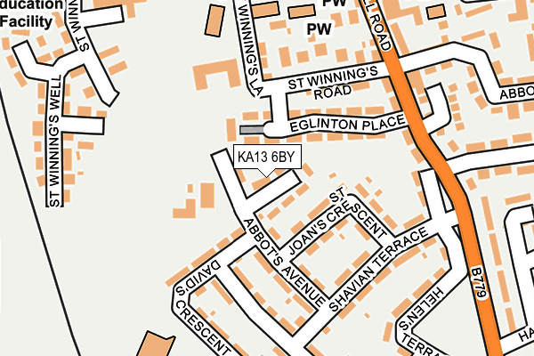 KA13 6BY map - OS OpenMap – Local (Ordnance Survey)