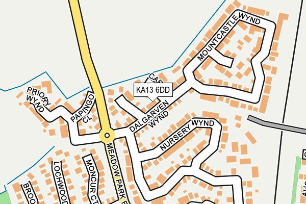 KA13 6DD map - OS OpenMap – Local (Ordnance Survey)