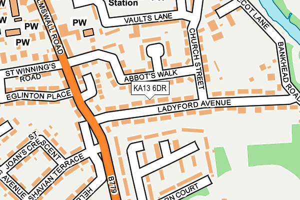 KA13 6DR map - OS OpenMap – Local (Ordnance Survey)