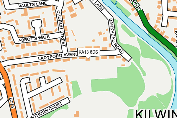 KA13 6DS map - OS OpenMap – Local (Ordnance Survey)