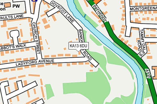 KA13 6DU map - OS OpenMap – Local (Ordnance Survey)