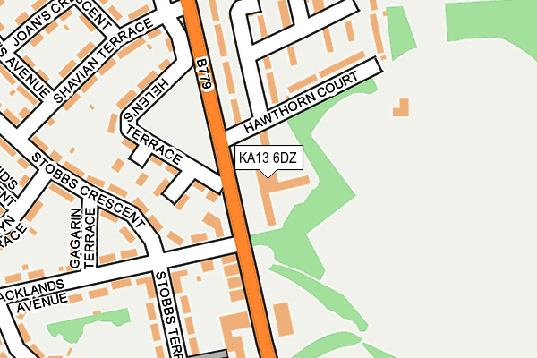 KA13 6DZ map - OS OpenMap – Local (Ordnance Survey)