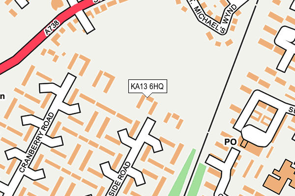 KA13 6HQ map - OS OpenMap – Local (Ordnance Survey)