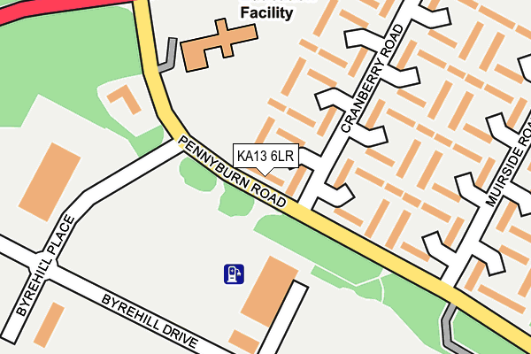 KA13 6LR map - OS OpenMap – Local (Ordnance Survey)