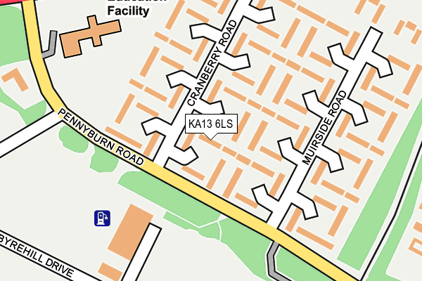 KA13 6LS map - OS OpenMap – Local (Ordnance Survey)