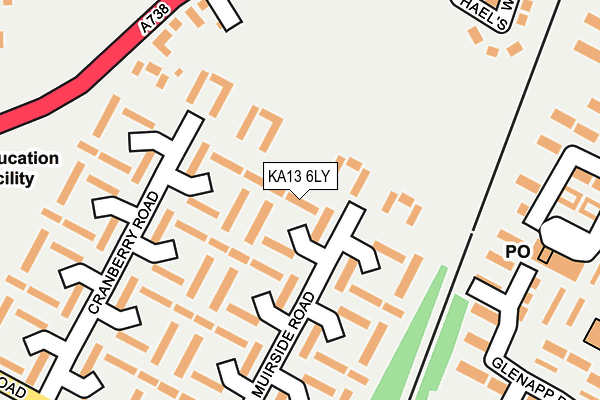 KA13 6LY map - OS OpenMap – Local (Ordnance Survey)