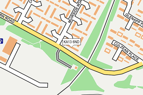 KA13 6ND map - OS OpenMap – Local (Ordnance Survey)
