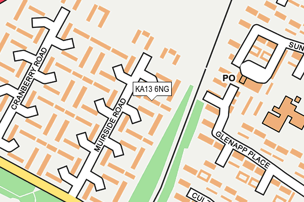 KA13 6NG map - OS OpenMap – Local (Ordnance Survey)