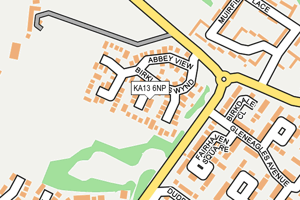 KA13 6NP map - OS OpenMap – Local (Ordnance Survey)