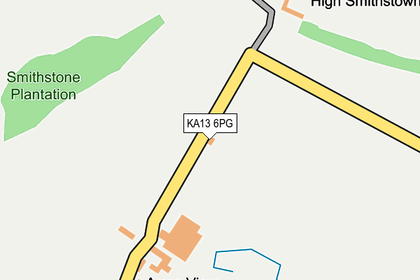 KA13 6PG map - OS OpenMap – Local (Ordnance Survey)