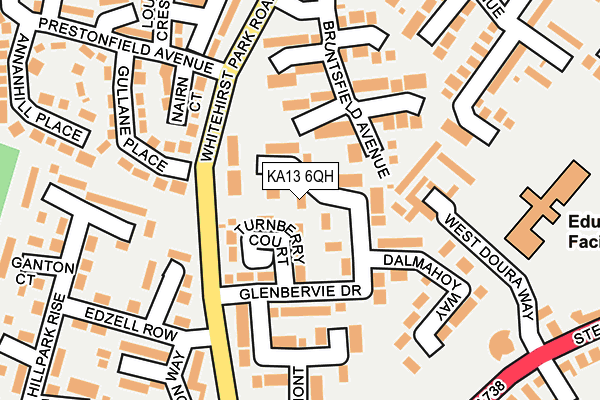 KA13 6QH map - OS OpenMap – Local (Ordnance Survey)