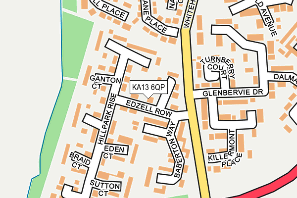 KA13 6QP map - OS OpenMap – Local (Ordnance Survey)