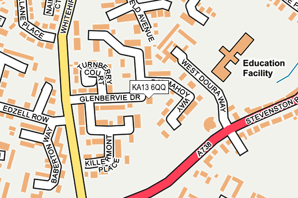 KA13 6QQ map - OS OpenMap – Local (Ordnance Survey)