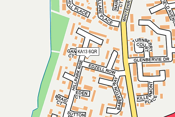 KA13 6QR map - OS OpenMap – Local (Ordnance Survey)