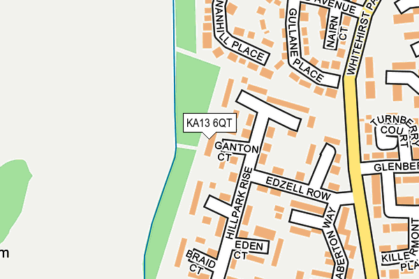 KA13 6QT map - OS OpenMap – Local (Ordnance Survey)