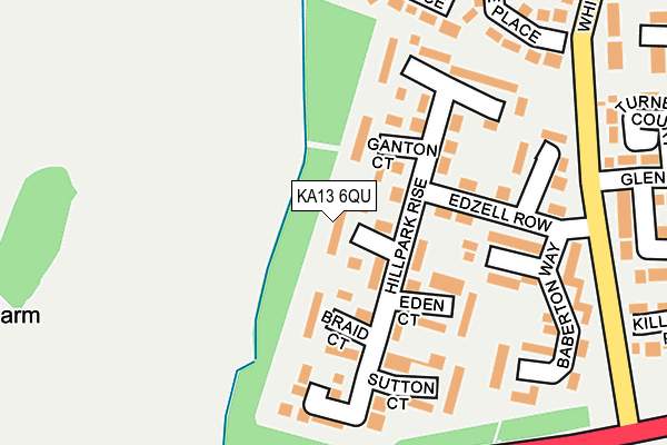 KA13 6QU map - OS OpenMap – Local (Ordnance Survey)