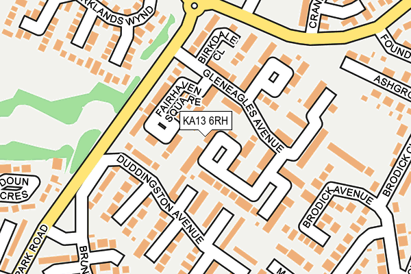 KA13 6RH map - OS OpenMap – Local (Ordnance Survey)