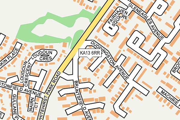 KA13 6RR map - OS OpenMap – Local (Ordnance Survey)