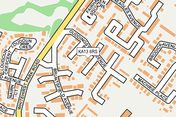 KA13 6RS map - OS OpenMap – Local (Ordnance Survey)