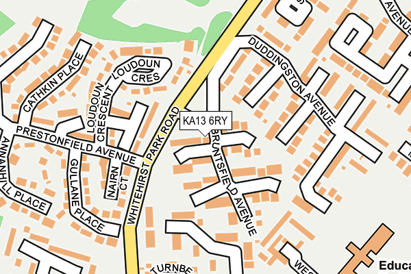 KA13 6RY map - OS OpenMap – Local (Ordnance Survey)