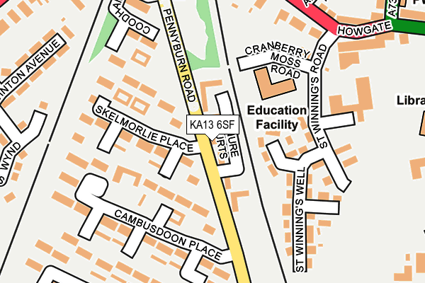 KA13 6SF map - OS OpenMap – Local (Ordnance Survey)