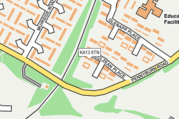 KA13 6TN map - OS OpenMap – Local (Ordnance Survey)