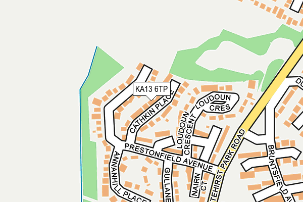 KA13 6TP map - OS OpenMap – Local (Ordnance Survey)