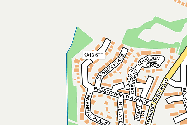 KA13 6TT map - OS OpenMap – Local (Ordnance Survey)