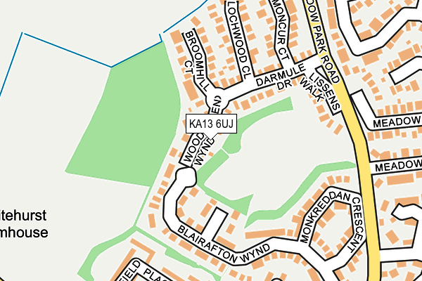 KA13 6UJ map - OS OpenMap – Local (Ordnance Survey)