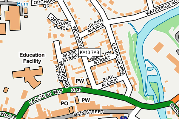 KA13 7AB map - OS OpenMap – Local (Ordnance Survey)