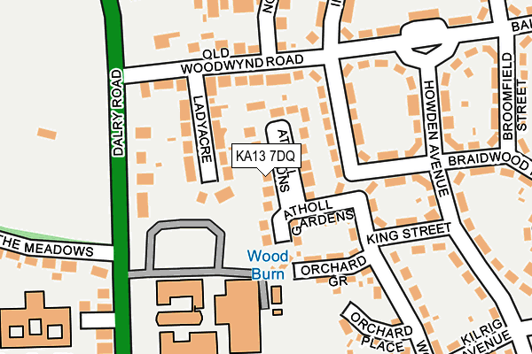 KA13 7DQ map - OS OpenMap – Local (Ordnance Survey)