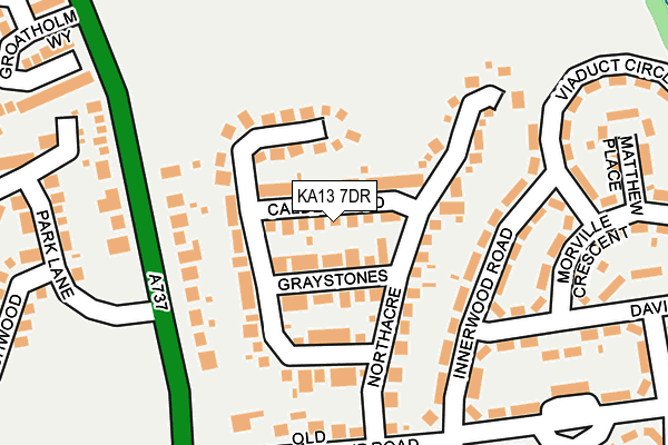 KA13 7DR map - OS OpenMap – Local (Ordnance Survey)