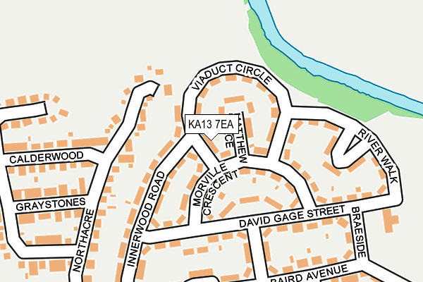 KA13 7EA map - OS OpenMap – Local (Ordnance Survey)