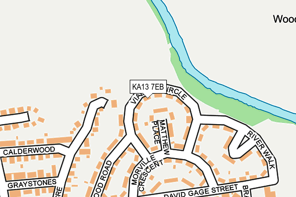 KA13 7EB map - OS OpenMap – Local (Ordnance Survey)