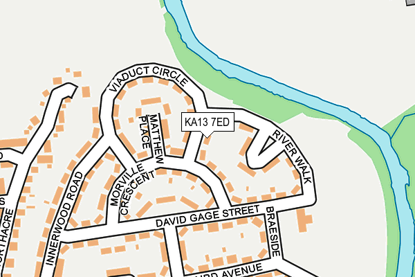 KA13 7ED map - OS OpenMap – Local (Ordnance Survey)