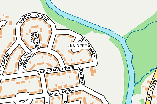 KA13 7EE map - OS OpenMap – Local (Ordnance Survey)