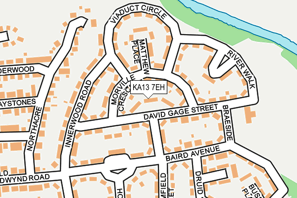 KA13 7EH map - OS OpenMap – Local (Ordnance Survey)