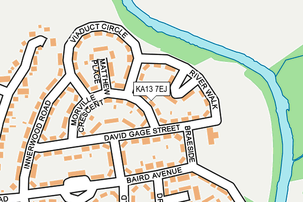 KA13 7EJ map - OS OpenMap – Local (Ordnance Survey)