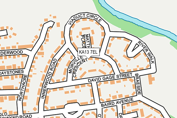KA13 7EL map - OS OpenMap – Local (Ordnance Survey)
