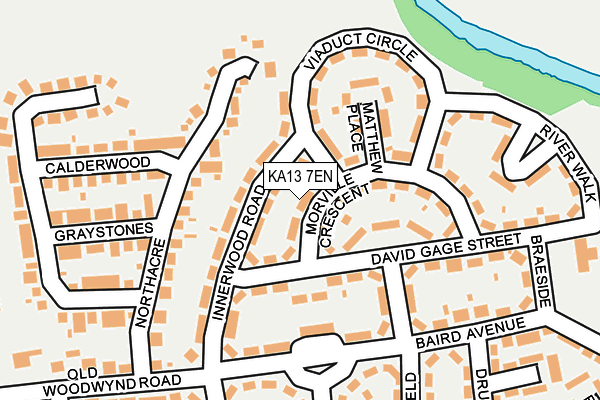 KA13 7EN map - OS OpenMap – Local (Ordnance Survey)
