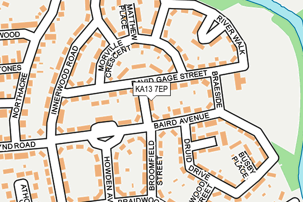 KA13 7EP map - OS OpenMap – Local (Ordnance Survey)
