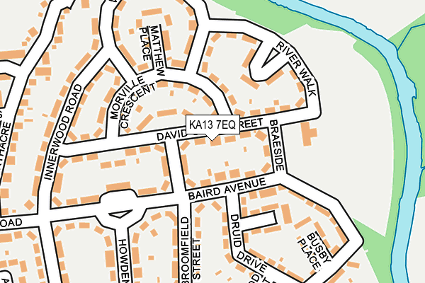 KA13 7EQ map - OS OpenMap – Local (Ordnance Survey)