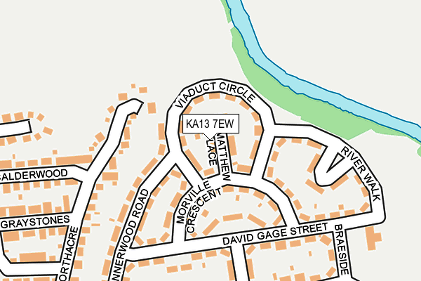 KA13 7EW map - OS OpenMap – Local (Ordnance Survey)